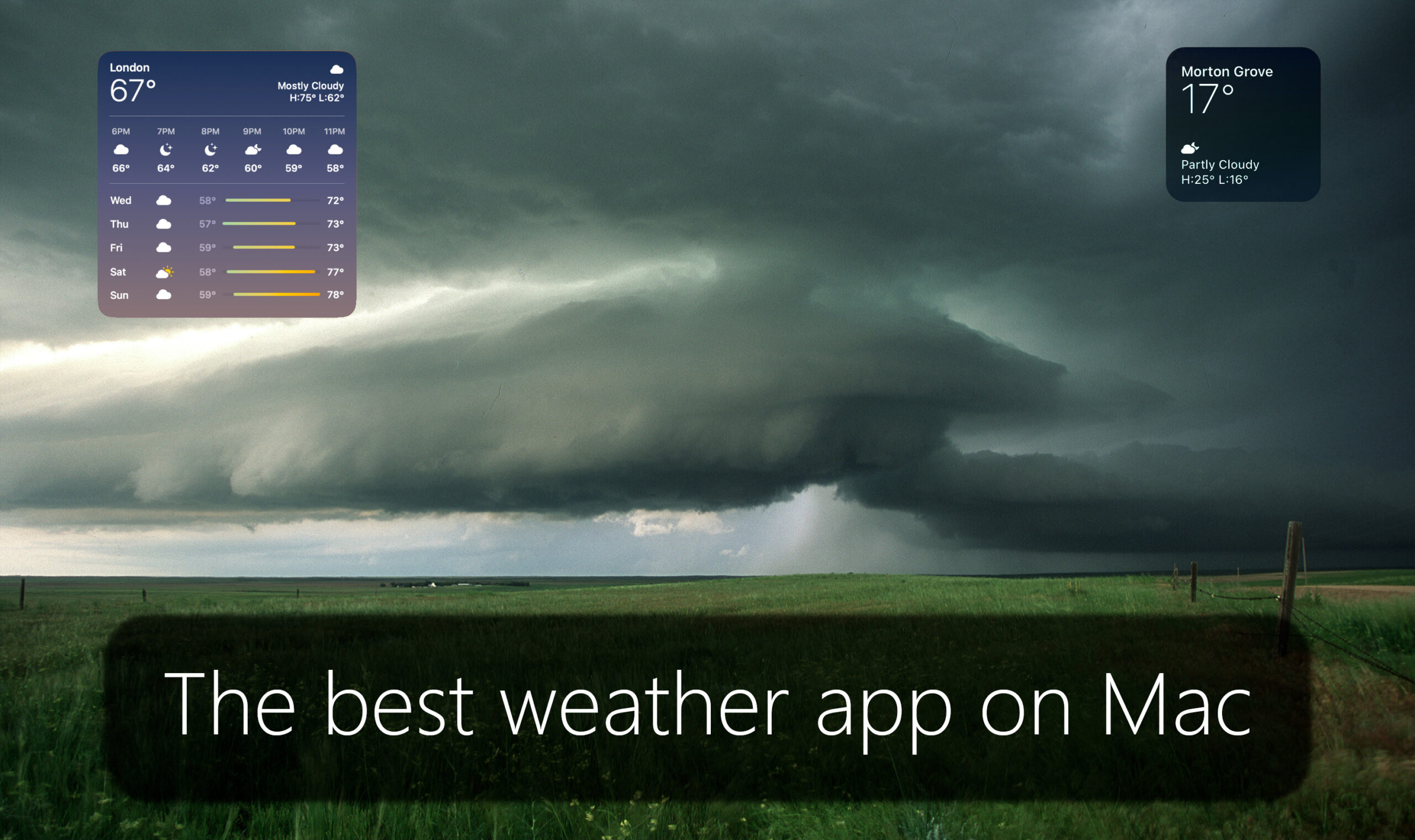 Quelle est la meilleure application météo sur Mac ?