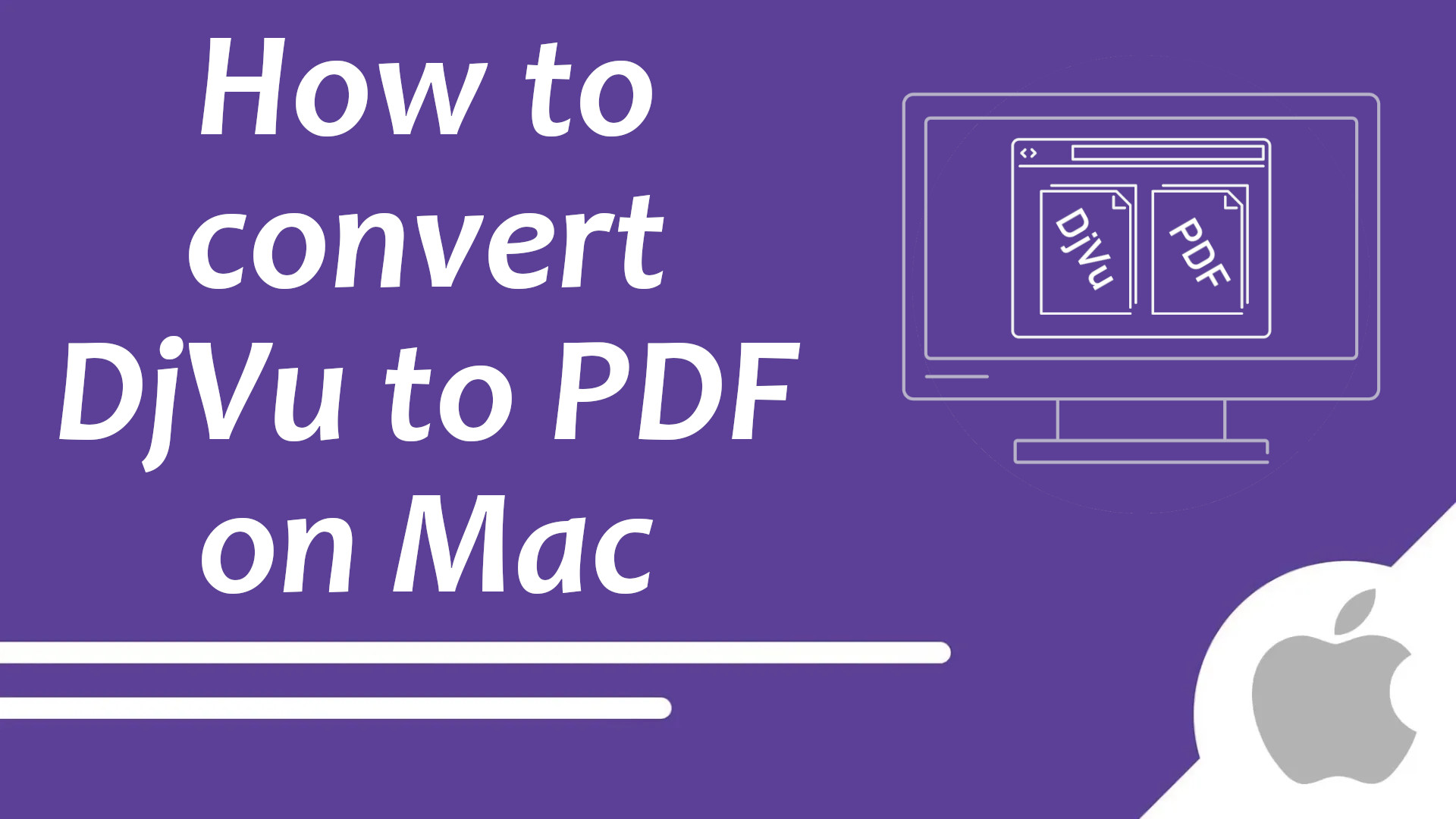 how to convert djvu to pdf on mac