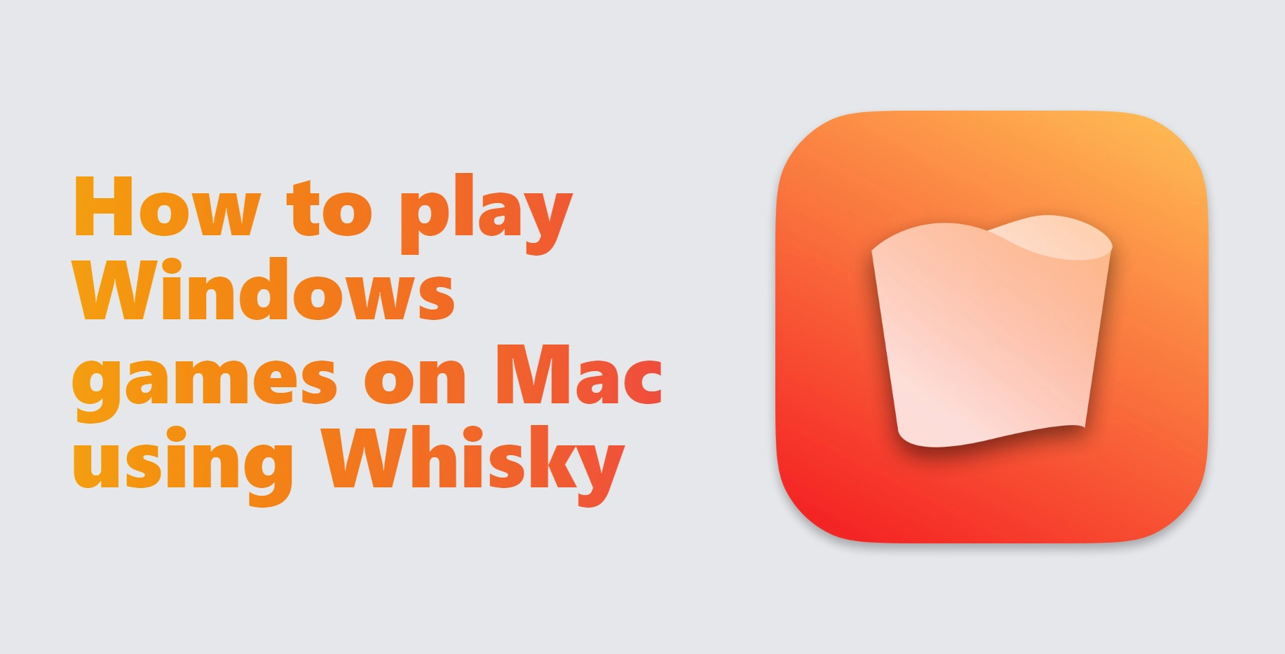 Wie man Windows-Spiele auf dem Mac mit Whiskey spielt